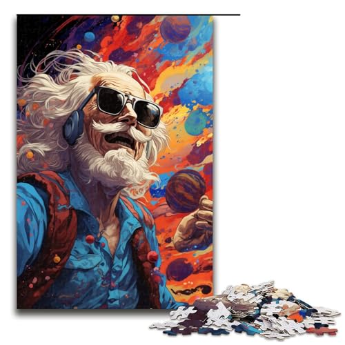 Puzzle für Erwachsene 1000 Teile farbenfroher Psychedelischer Spaß für Senioren Puzzle für Kinder Holzpuzzle dekomprimierendes intellektuelles Lernspielzeug 75 x 50 cm Puzzle für Erwachsene 1000 Teile farbenfroher Psychedelischer Spaß für Senioren Puzzle für Kinder Holzpuzzle dekomprimierendes intellektuelles Lernspielzeug 75 x 50 cm von QSYFNBZL