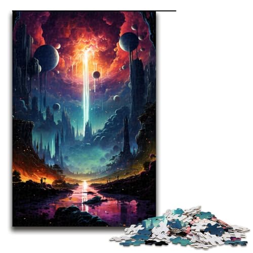 Puzzle für Erwachsene 1000 Teile farbenfrohes Fantasielandschaftsspielzeug intellektuelles Spiel ganze Familie 75 x 50 cm Puzzle für Erwachsene 1000 Teile farbenfrohes Fantasielandschaftsspielzeug intellektuelles Spiel ganze Familie 75 x 50 cm von QSYFNBZL