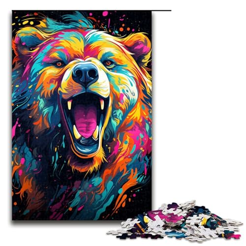 Puzzle für Erwachsene 1000 Teile farbenfrohes Fantasy Bären Kunst Puzzle jedes Teil ist einzigartig anspruchsvolles Familienspaßspiel 75 x 50 cm Puzzle für Erwachsene 1000 Teile farbenfrohes Fantasy Bären Kunst Puzzle jedes Teil ist einzigartig anspruchsvolles Familienspaßspiel 75 x 50 cm von QSYFNBZL