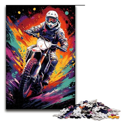 Puzzle für Erwachsene 1000 Teile farbenfrohes Weltraum Biker Puzzle Geburtstagsgeschenk für Teenager ab 14 Jahren 75 x 50 cm Puzzle für Erwachsene 1000 Teile farbenfrohes Weltraum Biker Puzzle Geburtstagsgeschenk für Teenager ab 14 Jahren 75 x 50 cm von QSYFNBZL