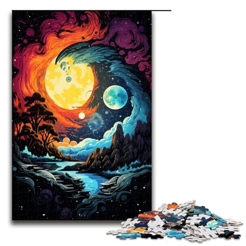 Puzzle für Erwachsene 1000 Teile farbenfrohes Yin Yang Kunst Puzzle jedes Teil ist einzigartig anspruchsvolles Familienspaßspiel 75 x 50 cm Puzzle für Erwachsene 1000 Teile farbenfrohes Yin Yang Kunst Puzzle jedes Teil ist einzigartig anspruchsvolles Familienspaßspiel 75 x 50 cm von QSYFNBZL