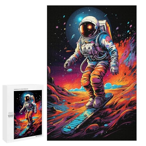 Puzzle für Erwachsene 1000 Teile farbenfrohes psychedelisches Astronautenspielzeug intellektuelles Spiel ganze Familie 75 x 50 cm Puzzle für Erwachsene 1000 Teile farbenfrohes psychedelisches Astronautenspielzeug intellektuelles Spiel ganze Familie 75 x 50 cm von QSYFNBZL