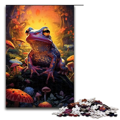 Puzzle für Erwachsene 1000 Teile farbenfrohes psychedelisches Frosch Puzzle Kunstwerk Geburtstagsgeschenk Wandkunst 75 x 50 cm Puzzle für Erwachsene 1000 Teile farbenfrohes psychedelisches Frosch Puzzle Kunstwerk Geburtstagsgeschenk Wandkunst 75 x 50 cm von QSYFNBZL