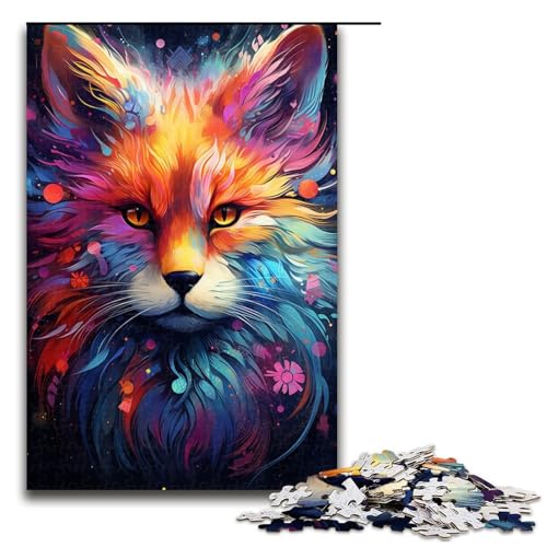 Puzzle für Erwachsene 1000 Teile farbenfrohes psychedelisches Galaxie Fuchs Puzzle Geburtstagsgeschenk für Teenager ab 14 Jahren 75 x 50 cm Puzzle für Erwachsene 1000 Teile farbenfrohes psychedelisches Galaxie Fuchs Puzzle Geburtstagsgeschenk für Teenager ab 14 Jahren 75 x 50 cm von QSYFNBZL