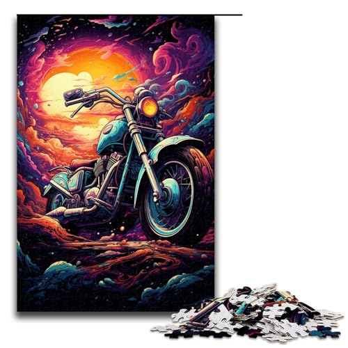 Puzzle für Erwachsene 1000 Teile farbenfrohes psychedelisches Galaxie Motorrad Puzzle Spiele Spielzeug Geschenk geeignet als Schreibtischdekoration 75 x 50 cm Puzzle für Erwachsene 1000 Teile farbenfrohes psychedelisches Galaxie Motorrad Puzzle Spiele Spielzeug Geschenk geeignet als Schreibtischdekoration 75 x 50 cm von QSYFNBZL