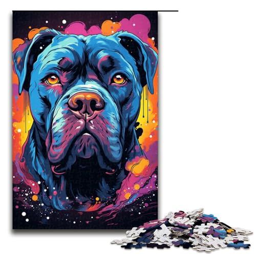 Puzzle für Erwachsene 1000 Teile farbenfrohes psychedelisches Gemälde Hunde Puzzle für Lernspiele Herausforderungsspielzeug einzigartige Heimdekoration und Geschenke 75 x 50 cm Puzzle für Erwachsene 1000 Teile farbenfrohes psychedelisches Gemälde Hunde Puzzle für Lernspiele Herausforderungsspielzeug einzigartige Heimdekoration und Geschenke 75 x 50 cm von QSYFNBZL