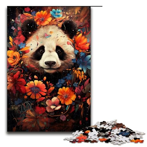 Puzzle für Erwachsene 1000 Teile farbenfrohes psychedelisches Gemälde Panda Puzzle Geburtstagsgeschenk für Teenager ab 14 Jahren 75 x 50 cm Puzzle für Erwachsene 1000 Teile farbenfrohes psychedelisches Gemälde Panda Puzzle Geburtstagsgeschenk für Teenager ab 14 Jahren 75 x 50 cm von QSYFNBZL