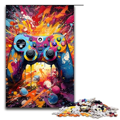 Puzzle für Erwachsene 1000 Teile farbenfrohes psychedelisches Griff Holzpuzzle Lernspielzeug Familienspiele 75 x 50 cm Puzzle für Erwachsene 1000 Teile farbenfrohes psychedelisches Griff Holzpuzzle Lernspielzeug Familienspiele 75 x 50 cm von QSYFNBZL