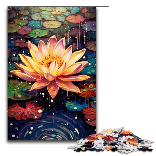 Puzzle für Erwachsene 1000 Teile farbenfrohes psychedelisches Lotus Puzzle Spielspielzeug lustig 75 x 50 cm Puzzle für Erwachsene 1000 Teile farbenfrohes psychedelisches Lotus Puzzle Spielspielzeug lustig 75 x 50 cm von QSYFNBZL