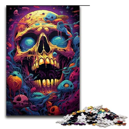 Puzzle für Erwachsene 1000 Teile farbenfrohes psychedelisches Monster Puzzle Spielspielzeug lustig 75 x 50 cm Puzzle für Erwachsene 1000 Teile farbenfrohes psychedelisches Monster Puzzle Spielspielzeug lustig 75 x 50 cm von QSYFNBZL