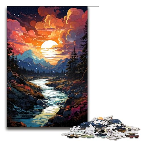 Puzzle für Erwachsene 1000 Teile farbenfrohes psychedelisches Motiv der Jotunheimen Berge DIY Puzzle Spielzeug tolles Teenager ab 14 Jahren 75 x 50 cm Puzzle für Erwachsene 1000 Teile farbenfrohes psychedelisches Motiv der Jotunheimen Berge DIY Puzzle Spielzeug tolles Teenager ab 14 Jahren 75 x 50 cm von QSYFNBZL