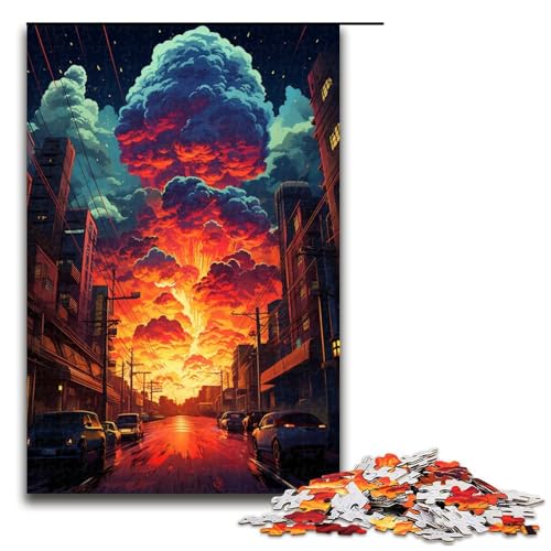 Puzzle für Erwachsene 1000 Teile farbenfrohes psychedelisches Neon Tokio Stadt Puzzle für Kinder Holzpuzzle dekomprimierendes intellektuelles Lernspielzeug 75 x 50 cm Puzzle für Erwachsene 1000 Teile farbenfrohes psychedelisches Neon Tokio Stadt Puzzle für Kinder Holzpuzzle dekomprimierendes intellektuelles Lernspielzeug 75 x 50 cm von QSYFNBZL