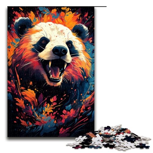 Puzzle für Erwachsene 1000 Teile farbenfrohes psychedelisches Panda Kunst Stil Holzpuzzle Lernspielzeug Familienspiele 75 x 50 cm Puzzle für Erwachsene 1000 Teile farbenfrohes psychedelisches Panda Kunst Stil Holzpuzzle Lernspielzeug Familienspiele 75 x 50 cm von QSYFNBZL