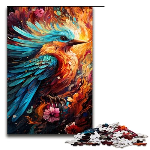 Puzzle für Erwachsene 1000 Teile farbenfrohes psychedelisches Regenbogenvogel Puzzle für Lernspiele Herausforderungsspielzeug einzigartige Heimdekoration und Geschenke 75 x 50 cm Puzzle für Erwachsene 1000 Teile farbenfrohes psychedelisches Regenbogenvogel Puzzle für Lernspiele Herausforderungsspielzeug einzigartige Heimdekoration und Geschenke 75 x 50 cm von QSYFNBZL