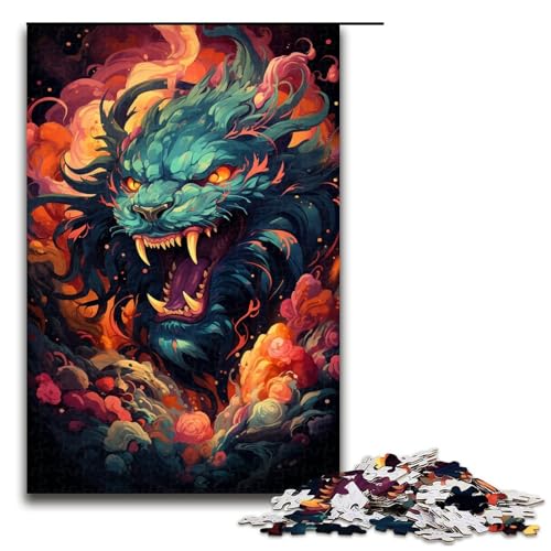 Puzzle für Erwachsene 1000 Teile farbenfrohes psychedelisches Seelenlöwen Drachen Puzzle für Erwachsene Holzspiele für die ganze Familie Weihnachts und Geburtstagsgeschenke 75 x 50 cm Puzzle für Erwachsene 1000 Teile farbenfrohes psychedelisches Seelenlöwen Drachen Puzzle für Erwachsene Holzspiele für die ganze Familie Weihnachts und Geburtstagsgeschenke 75 x 50 cm von QSYFNBZL