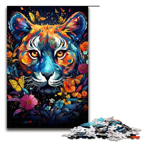 Puzzle für Erwachsene 1000 Teile farbenfrohes psychedelisches Tiergemälde Holzpuzzle Lernspielzeug Familienspiele 75 x 50 cm Puzzle für Erwachsene 1000 Teile farbenfrohes psychedelisches Tiergemälde Holzpuzzle Lernspielzeug Familienspiele 75 x 50 cm von QSYFNBZL