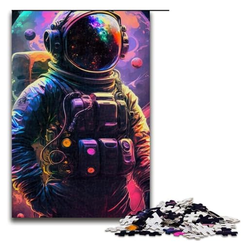 Puzzle für Erwachsene 1000 Teile farbiges Astronauten Holzpuzzle Lernspielzeug Familienspiele 75 x 50 cm Puzzle für Erwachsene 1000 Teile farbiges Astronauten Holzpuzzle Lernspielzeug Familienspiele 75 x 50 cm von QSYFNBZL
