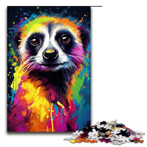 Puzzle für Erwachsene 1000 Teile farbiges Erdmännchen Puzzle für Erwachsene Holzspiele für die ganze Familie Weihnachtsund Geburtstagsgeschenke 75 x 50 cm Puzzle für Erwachsene 1000 Teile farbiges Erdmännchen Puzzle für Erwachsene Holzspiele für die ganze Familie Weihnachtsund Geburtstagsgeschenke 75 x 50 cm von QSYFNBZL