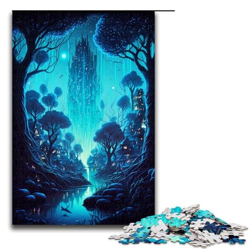 Puzzle für Erwachsene 1000 Teile kleines Dorf im Dschungel Geburtstagsgeschenk für Teenager ab 14 Jahren 75 x 50 cm Puzzle für Erwachsene 1000 Teile kleines Dorf im Dschungel Geburtstagsgeschenk für Teenager ab 14 Jahren 75 x 50 cm von QSYFNBZL