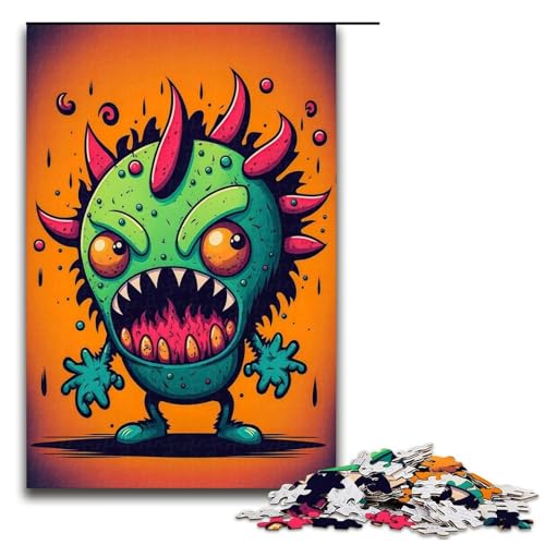 Puzzle für Erwachsene 1000 Teile kleines böses Monster Holzpuzzle Lernspielzeug Familienspiele 75 x 50 cm Puzzle für Erwachsene 1000 Teile kleines böses Monster Holzpuzzle Lernspielzeug Familienspiele 75 x 50 cm von QSYFNBZL