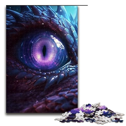 Puzzle für Erwachsene 1000 Teile kosmischer Drache Amethystauge Puzzle für Erwachsene Holzspiele für die ganze Familie Weihnachts und Geburtstagsgeschenke 75 x 50 cm Puzzle für Erwachsene 1000 Teile kosmischer Drache Amethystauge Puzzle für Erwachsene Holzspiele für die ganze Familie Weihnachts und Geburtstagsgeschenke 75 x 50 cm von QSYFNBZL