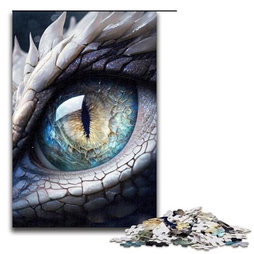 Puzzle für Erwachsene 1000 Teile magisches Drachenauge Geburtstagsgeschenk für Teenager ab 14 Jahren 75 x 50 cm Puzzle für Erwachsene 1000 Teile magisches Drachenauge Geburtstagsgeschenk für Teenager ab 14 Jahren 75 x 50 cm von QSYFNBZL