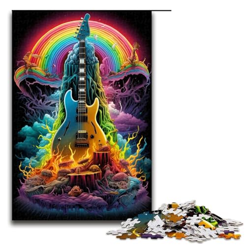 Puzzle für Erwachsene 1000 Teile magisches Gitarrenspielzeug intellektuelles Spiel ganze Familie 75 x 50 cm Puzzle für Erwachsene 1000 Teile magisches Gitarrenspielzeug intellektuelles Spiel ganze Familie 75 x 50 cm von QSYFNBZL