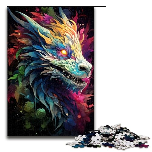 Puzzle für Erwachsene 1000 Teile majestätisches Gemälde Drache Holzpuzzle Lernspielzeug Familienspiele 75 x 50 cm Puzzle für Erwachsene 1000 Teile majestätisches Gemälde Drache Holzpuzzle Lernspielzeug Familienspiele 75 x 50 cm von QSYFNBZL