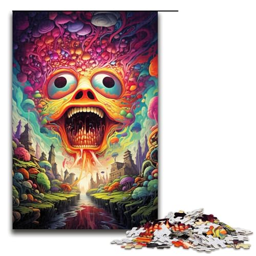 Puzzle für Erwachsene 1000 Teile psychedelische Landschaft Puzzle Lernspiele für Zuhause DIY Spielzeug tolles Geschenk für Spiele 75 x 50 cm Puzzle für Erwachsene 1000 Teile psychedelische Landschaft Puzzle Lernspiele für Zuhause DIY Spielzeug tolles Geschenk für Spiele 75 x 50 cm von QSYFNBZL