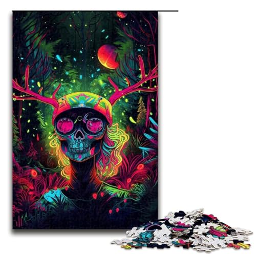 Puzzle für Erwachsene 1000 Teile psychedelische Stimmung Puzzle Lernspiele für Zuhause DIY Spielzeug tolles Geschenk für Spiele 75 x 50 cm von QSYFNBZL