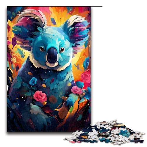 Puzzle für Erwachsene 1000 Teile psychedelisches Gemälde Koala Holzpuzzle Lernspielzeug Familienspiele 75 x 50 cm Puzzle für Erwachsene 1000 Teile psychedelisches Gemälde Koala Holzpuzzle Lernspielzeug Familienspiele 75 x 50 cm von QSYFNBZL