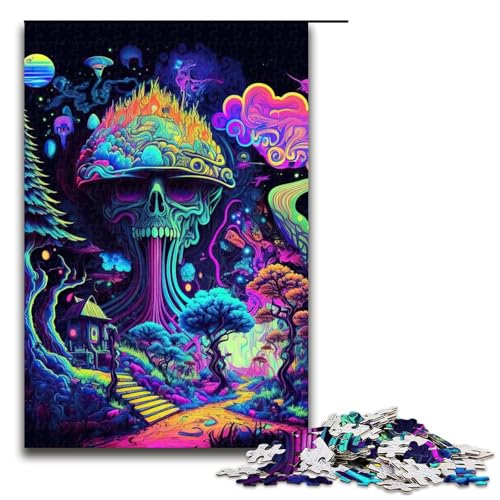 Puzzle für Erwachsene 1000 Teile psychedelisches Puzzle Kunstwerk Geburtstagsgeschenk Wandkunst 75 x 50 cm Puzzle für Erwachsene 1000 Teile psychedelisches Puzzle Kunstwerk Geburtstagsgeschenk Wandkunst 75 x 50 cm von QSYFNBZL