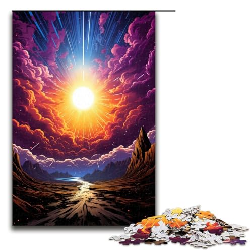 Puzzle für Erwachsene 1000 Teile psychedelisches farbenfrohes Gemälde Landschaft Familienspaß Puzzle tolles Geschenk für Teenager ab 14 Jahren 75 x 50 cm Puzzle für Erwachsene 1000 Teile psychedelisches farbenfrohes Gemälde Landschaft Familienspaß Puzzle tolles Geschenk für Teenager ab 14 Jahren 75 x 50 cm von QSYFNBZL
