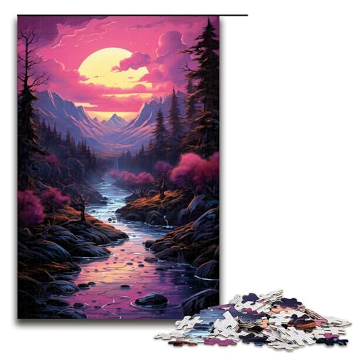 Puzzle für Erwachsene 1000 Teile rosa Wald Puzzle für Lernspiele Herausforderungsspielzeug einzigartige Heimdekoration und Geschenke 75 x 50 cm Puzzle für Erwachsene 1000 Teile rosa Wald Puzzle für Lernspiele Herausforderungsspielzeug einzigartige Heimdekoration und Geschenke 75 x 50 cm von QSYFNBZL