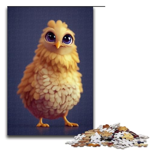 Puzzle für Erwachsene 1000 Teile süßes Huhn Puzzle für Kinder Holzpuzzle dekomprimierendes intellektuelles Lernspielzeug 75 x 50 cm Puzzle für Erwachsene 1000 Teile süßes Huhn Puzzle für Kinder Holzpuzzle dekomprimierendes intellektuelles Lernspielzeug 75 x 50 cm von QSYFNBZL