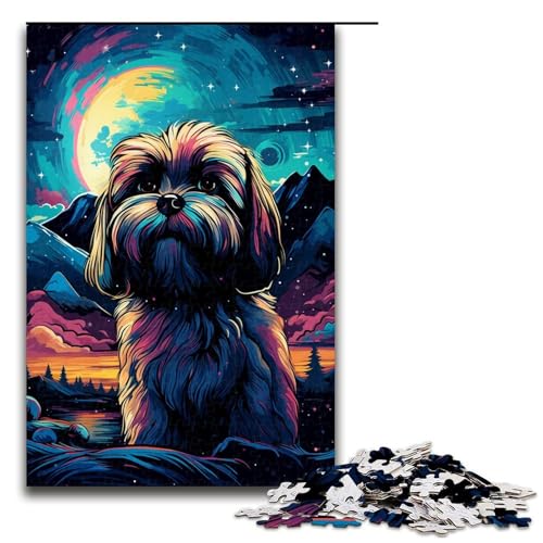 Puzzle für Erwachsene 1000 Teile süßes langhaariges Hunde Puzzle Spielspielzeug lustig 75 x 50 cm Puzzle für Erwachsene 1000 Teile süßes langhaariges Hunde Puzzle Spielspielzeug lustig 75 x 50 cm von QSYFNBZL