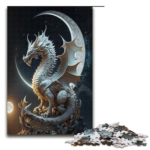 Puzzle für Erwachsene 1000 Teile tapferer Drache Geburtstagsgeschenk für Teenager ab 14 Jahren 75 x 50 cm Puzzle für Erwachsene 1000 Teile tapferer Drache Geburtstagsgeschenk für Teenager ab 14 Jahren 75 x 50 cm von QSYFNBZL
