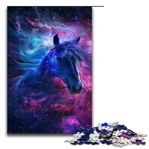 Puzzle für Erwachsene 1000 Teile verträumtes lila Pferd Geburtstagsgeschenk Geschenke für und Teenager ab 14 Jahren 1000 Teile von QSYFNBZL