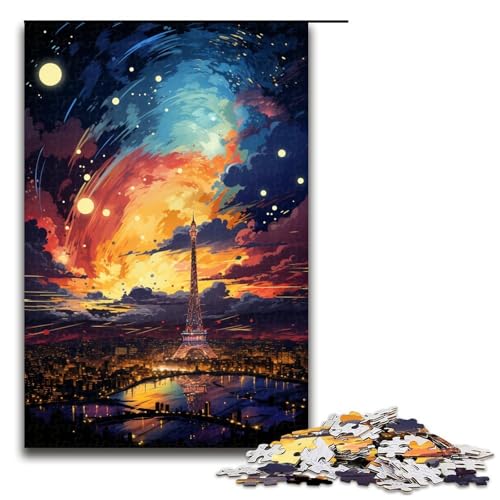 Puzzle für Erwachsene 1000 Teile wunderschöne Nachtstadt Lernspiele für Zuhause DIY Spielzeug tolles Geschenk für Spiele 75 x 50 cm von QSYFNBZL