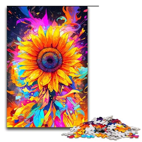 Puzzle für Erwachsene 1000 Teile wunderschöne Sonnenblume Holzpuzzle Lernspielzeug Familienspiele 75 x 50 cm Puzzle für Erwachsene 1000 Teile wunderschöne Sonnenblume Holzpuzzle Lernspielzeug Familienspiele 75 x 50 cm von QSYFNBZL