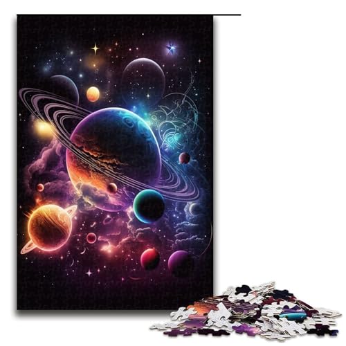 Puzzle für Erwachsene 1000 Teile wunderschönes Weltraum Puzzle für Erwachsene Holzspiele für die ganze Familie Weihnachts und Geburtstagsgeschenke 75 x 50 cm Puzzle für Erwachsene 1000 Teile wunderschönes Weltraum Puzzle für Erwachsene Holzspiele für die ganze Familie Weihnachts und Geburtstagsgeschenke 75 x 50 cm von QSYFNBZL