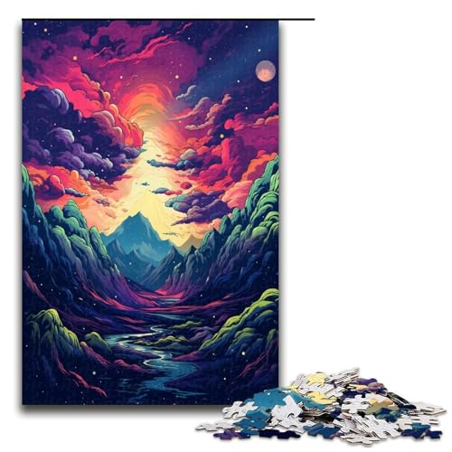Puzzle für Erwachsene 1000 teiliges Berglandschaftspuzzle für Erwachsene Holzspiele für die ganze Familie Weihnachts und Geburtstagsgeschenke 75 x 50 cm Puzzle für Erwachsene 1000 teiliges Berglandschaftspuzzle für Erwachsene Holzspiele für die ganze Familie Weihnachts und Geburtstagsgeschenke 75 x 50 cm von QSYFNBZL