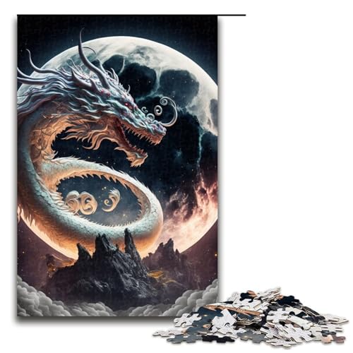 Puzzle für Erwachsene 1000 teiliges Drachenpuzzle für Erwachsene Holzspiele für die ganze Familie Weihnachts und Geburtstagsgeschenke 75 x 50 cm Puzzle für Erwachsene 1000 teiliges Drachenpuzzle für Erwachsene Holzspiele für die ganze Familie Weihnachts und Geburtstagsgeschenke 75 x 50 cm von QSYFNBZL