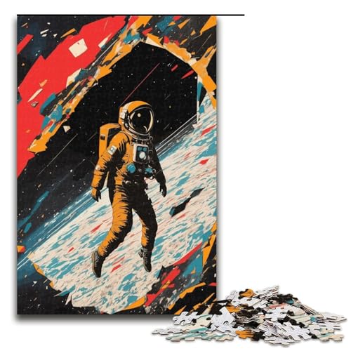 Puzzle für Erwachsene 1000 teiliges Lost Astronaut Puzzle für Erwachsene Holzspiele für die ganze Familie Weihnachts und Geburtstagsgeschenke 75 x 50 cm Puzzle für Erwachsene 1000 teiliges Lost Astronaut Puzzle für Erwachsene Holzspiele für die ganze Familie Weihnachts und Geburtstagsgeschenke 75 x 50 cm von QSYFNBZL