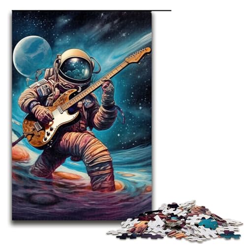 Puzzle für Erwachsene Astronaut spielt Gitarre 1000 Teile tolles Geschenk geeignet für Teenager ab 14 Jahren 75 x 50 cm Puzzle für Erwachsene Astronaut spielt Gitarre 1000 Teile tolles Geschenk geeignet für Teenager ab 14 Jahren 75 x 50 cm von QSYFNBZL