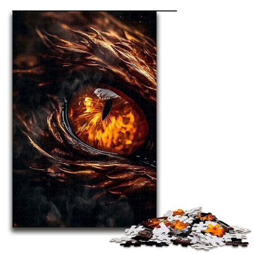 Puzzle für Erwachsene Erddrachen Bernsteinauge 1000 Teile tolles Geschenk geeignet für Teenager ab 14 Jahren 75 x 50 cm Puzzle für Erwachsene Erddrachen Bernsteinauge 1000 Teile tolles Geschenk geeignet für Teenager ab 14 Jahren 75 x 50 cm von QSYFNBZL