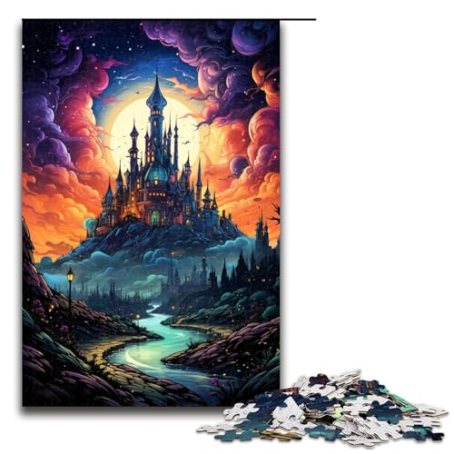 Puzzle für Erwachsene Fantasy Schloss 1000 Teile tolles Geschenk geeignet für Teenager ab 14 Jahren 75 x 50 cm Puzzle für Erwachsene Fantasy Schloss 1000 Teile tolles Geschenk geeignet für Teenager ab 14 Jahren 75 x 50 cm von QSYFNBZL
