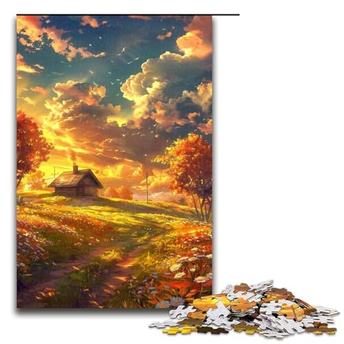Puzzle für Erwachsene Goldener Herbst 1000 Teile tolles Geschenk geeignet für und Teenager ab 14 Jahren 1000 Teile von QSYFNBZL