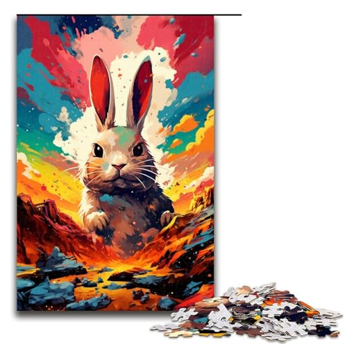 Puzzle für Erwachsene Kaninchen im Krater ist von Spritzern umgeben 1000 Teile tolles Geschenk geeignet für und Teenager ab 14 Jahren 75 x 50 cm Puzzle für Erwachsene Kaninchen im Krater ist von Spritzern umgeben 1000 Teile tolles Geschenk geeignet für und Teenager ab 14 Jahren 75 x 50 cm von QSYFNBZL