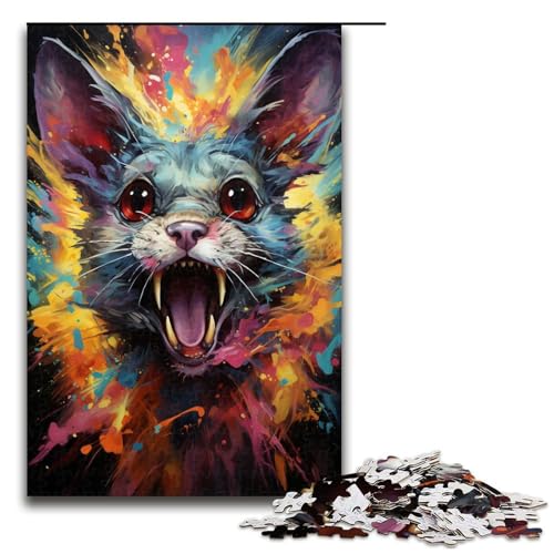 Puzzle für Erwachsene Malen Bunte Mauskunst 1000 Teile tolles Geschenk geeignet für und Teenager ab 14 Jahren 75 x 50 cm Puzzle für Erwachsene Malen Bunte Mauskunst 1000 Teile tolles Geschenk geeignet für und Teenager ab 14 Jahren 75 x 50 cm von QSYFNBZL